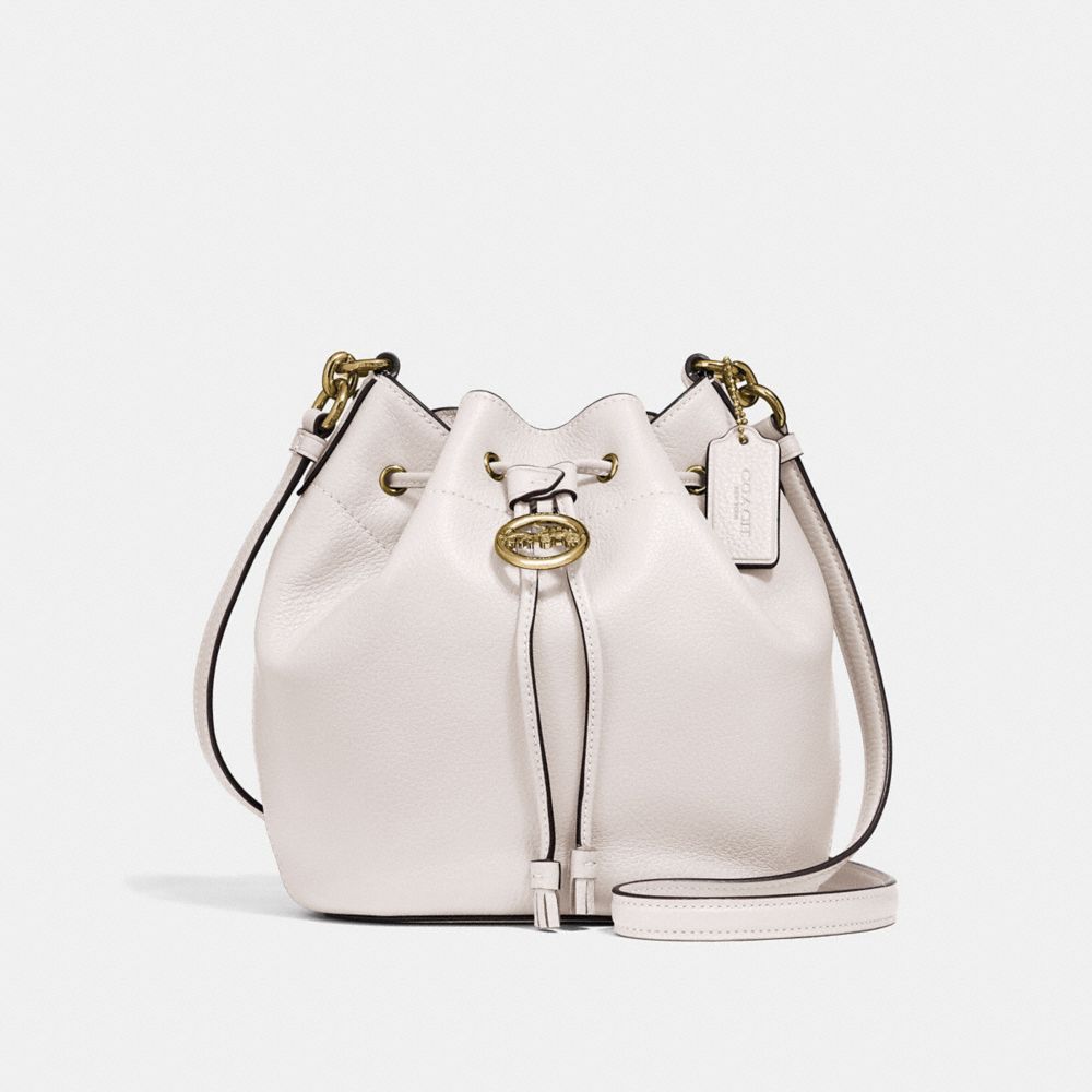 ELLE DRAWSTRING CROSSBODY - CHALK/OLD BRASS - COACH F31412