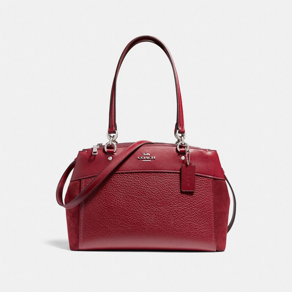 COACH F31418 Brooke Carryall CHERRY/SILVER