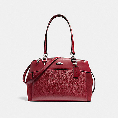 COACH F31418 BROOKE CARRYALL CHERRY/SILVER