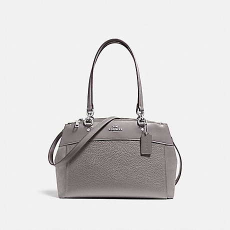 COACH F31418 BROOKE CARRYALL HEATHER-GREY/SILVER