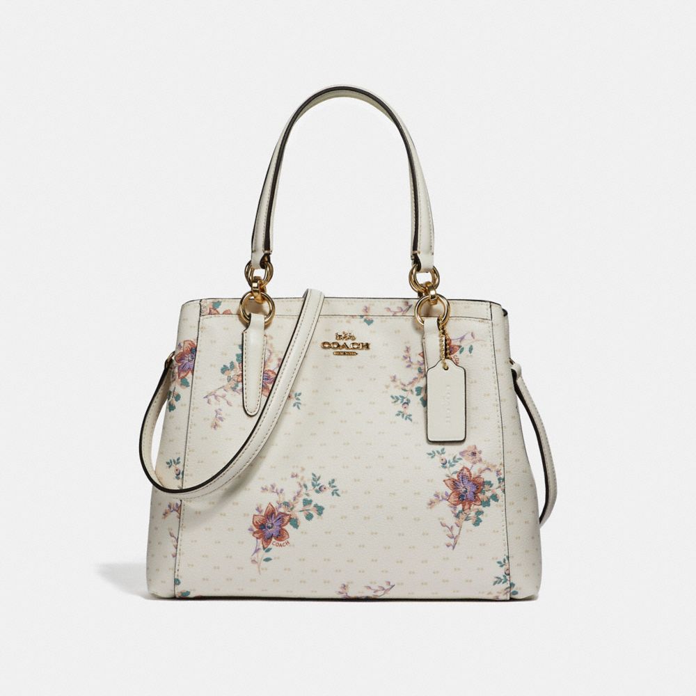 MINETTA CROSSBODY WITH MINI MAGNOLIA BOUQUET PRINT - CHALK MULTI/LIGHT GOLD - COACH F31419