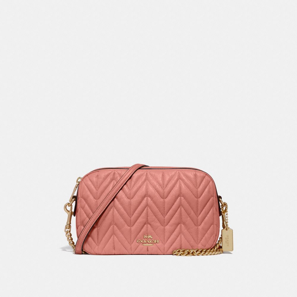 COACH ISLA CHAIN CROSSBODY WITH QUILTING - MELON/LIGHT GOLD - F31459