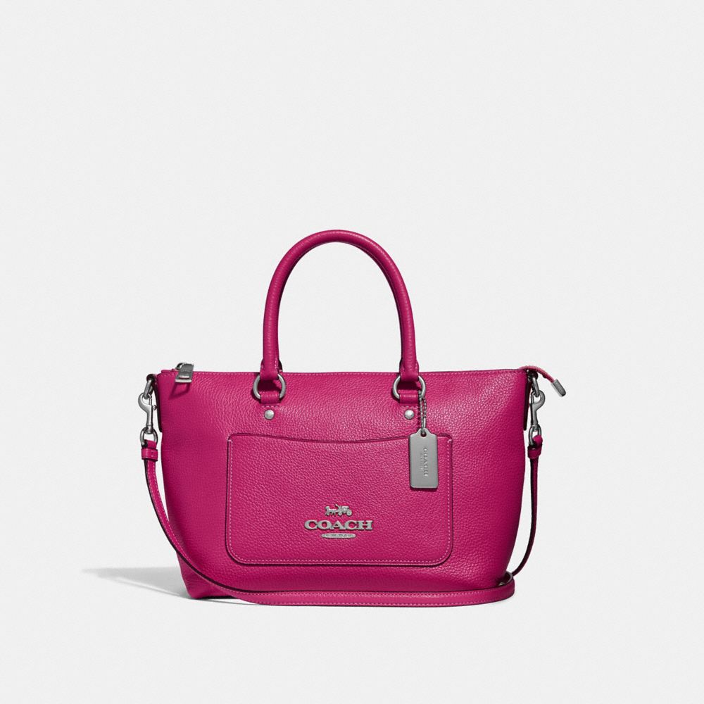 COACH F31466 - MINI EMMA SATCHEL CERISE/SILVER