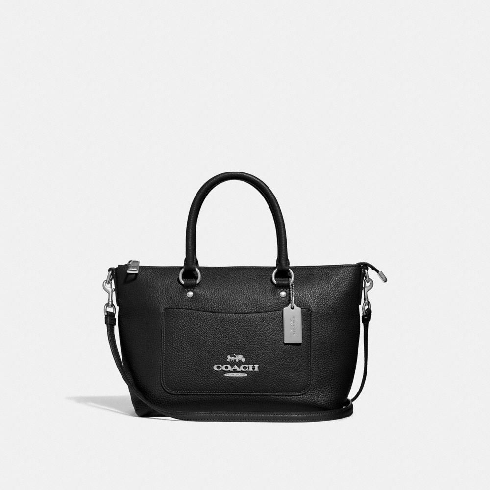 MINI EMMA SATCHEL - F31466 - BLACK/SILVER