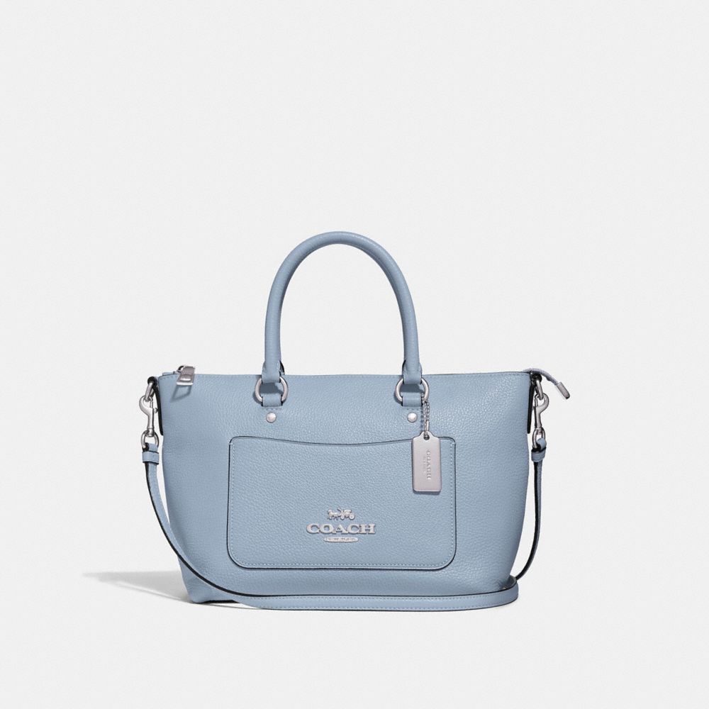 COACH F31466 Mini Emma Satchel CORNFLOWER/SILVER