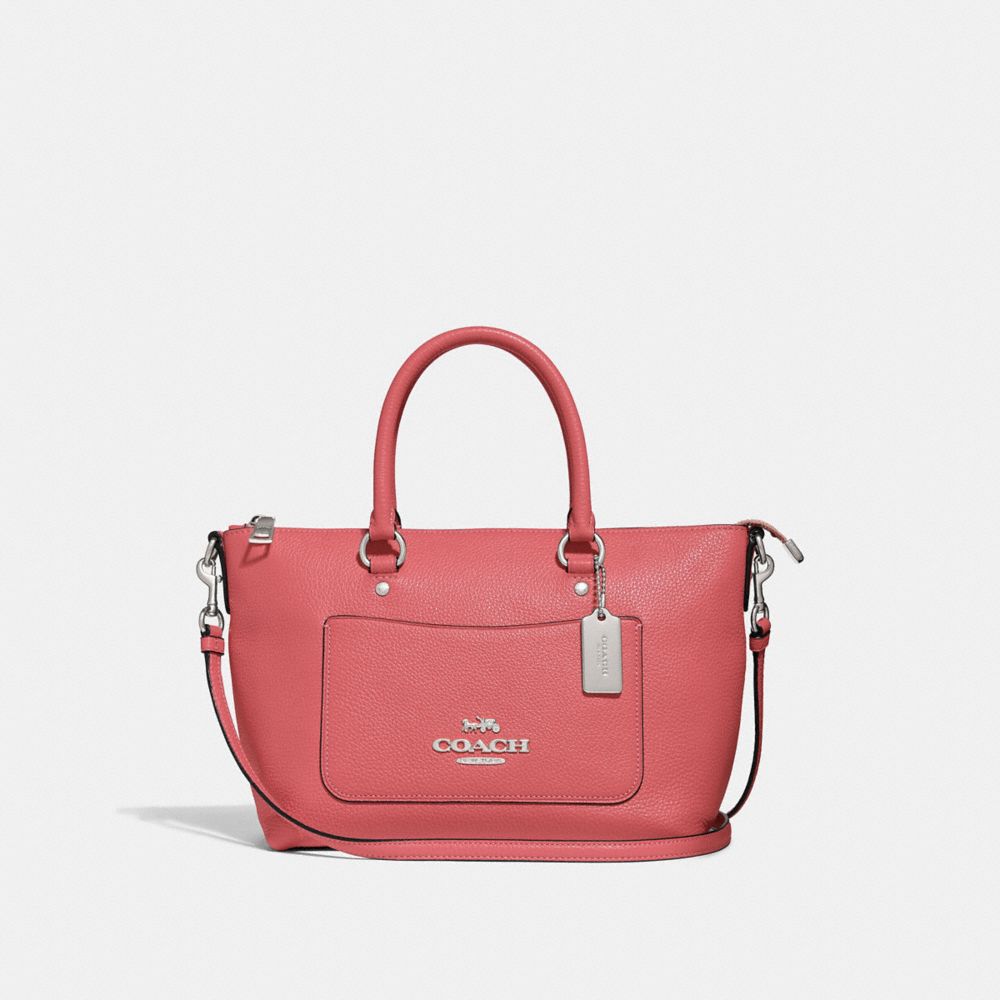 MINI EMMA SATCHEL - CORAL/SILVER - COACH F31466