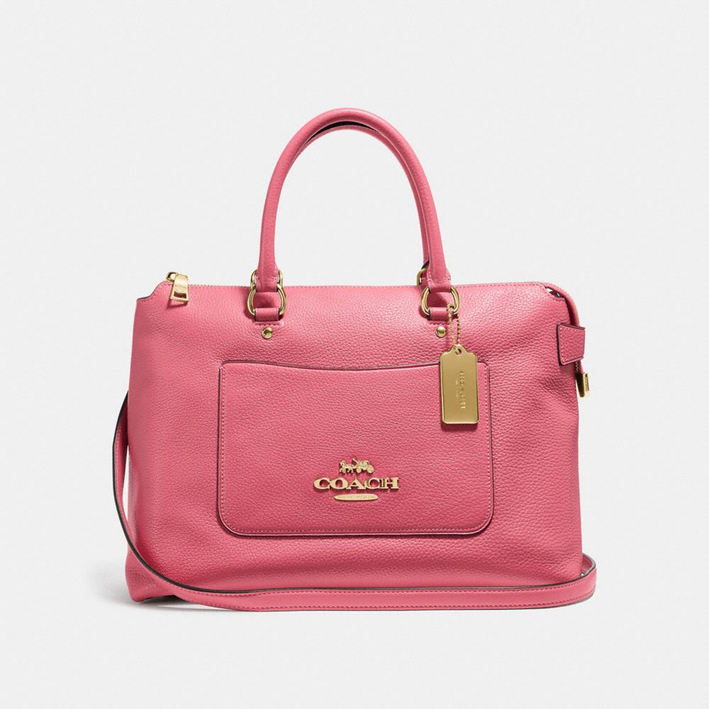 EMMA SATCHEL - f31467 - PEONY/light gold