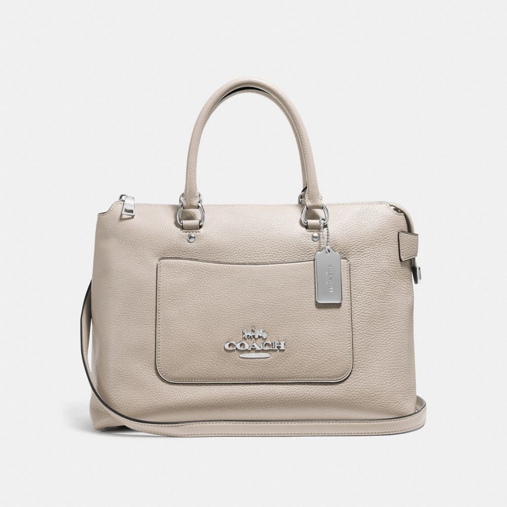 COACH F31467 EMMA SATCHEL GREY BIRCH/SILVER