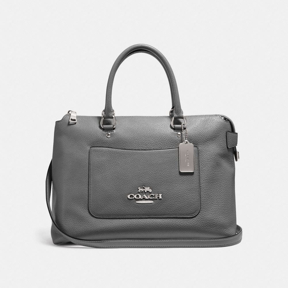 COACH F31467 - EMMA SATCHEL HEATHER GREY/SILVER