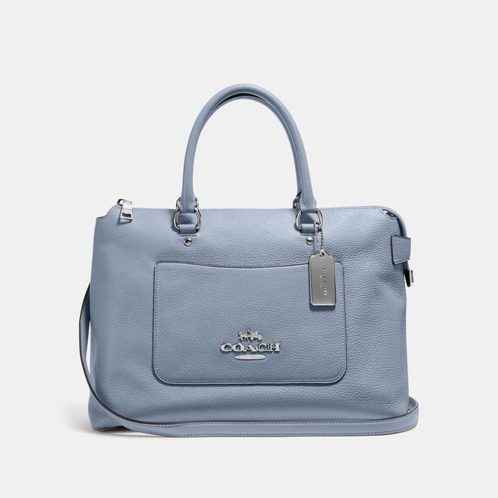 COACH F31467 EMMA SATCHEL STEEL BLUE