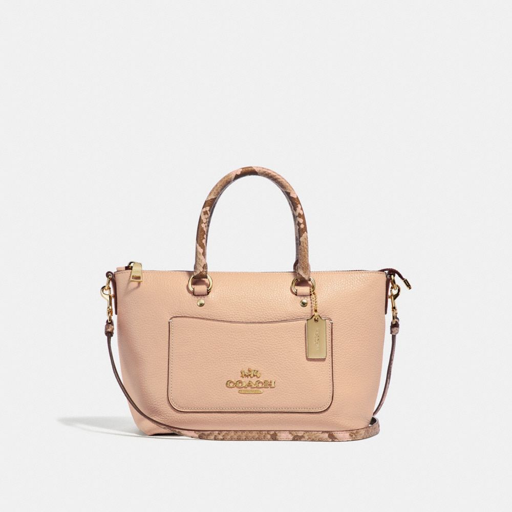 MINI EMMA SATCHEL - f31470 - BEECHWOOD/light gold