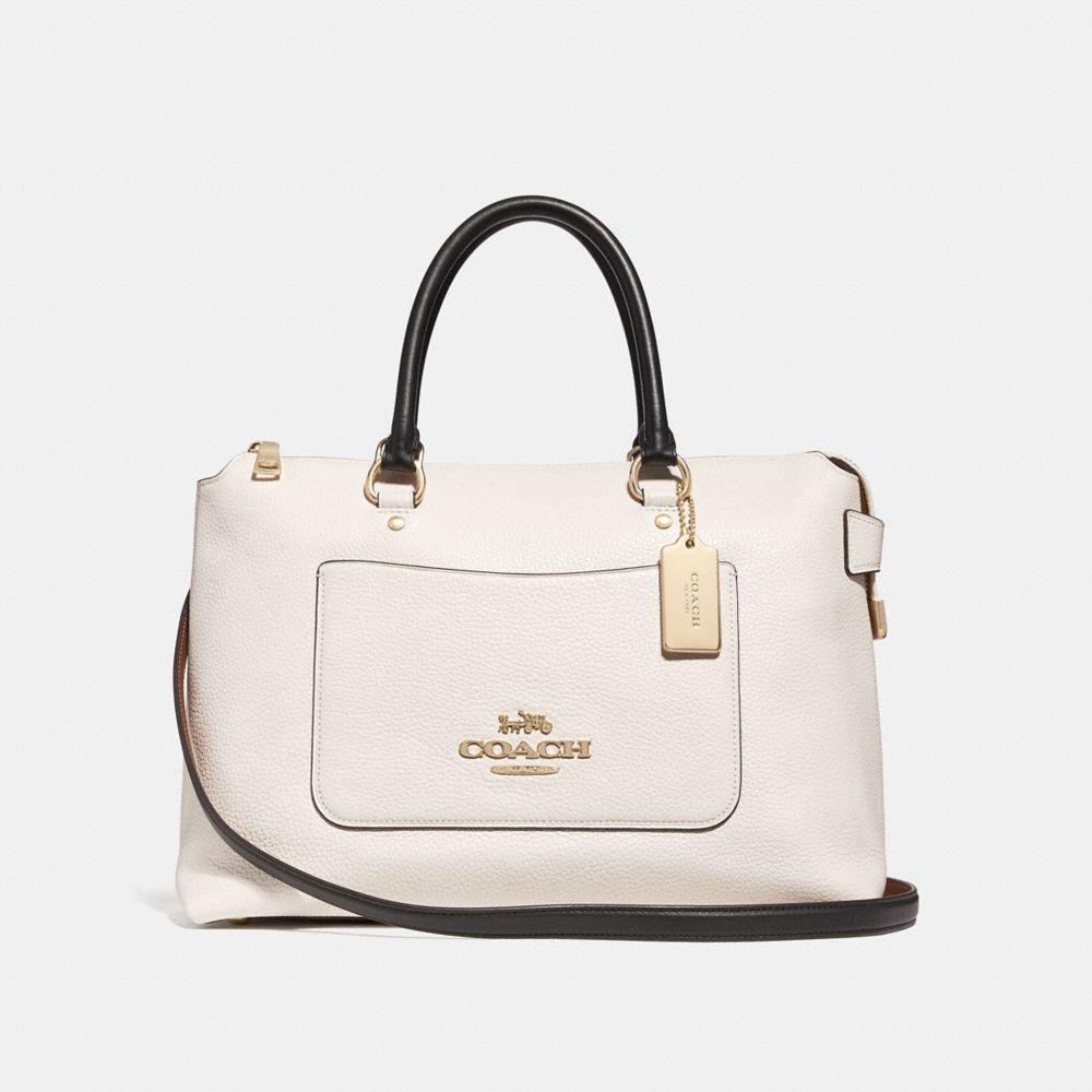 COACH EMMA SATCHEL - CHALK MULTI/light gold - F31473