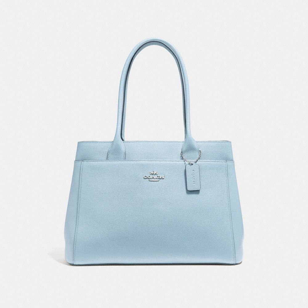 CASEY TOTE - f31474 - SILVER/PALE BLUE