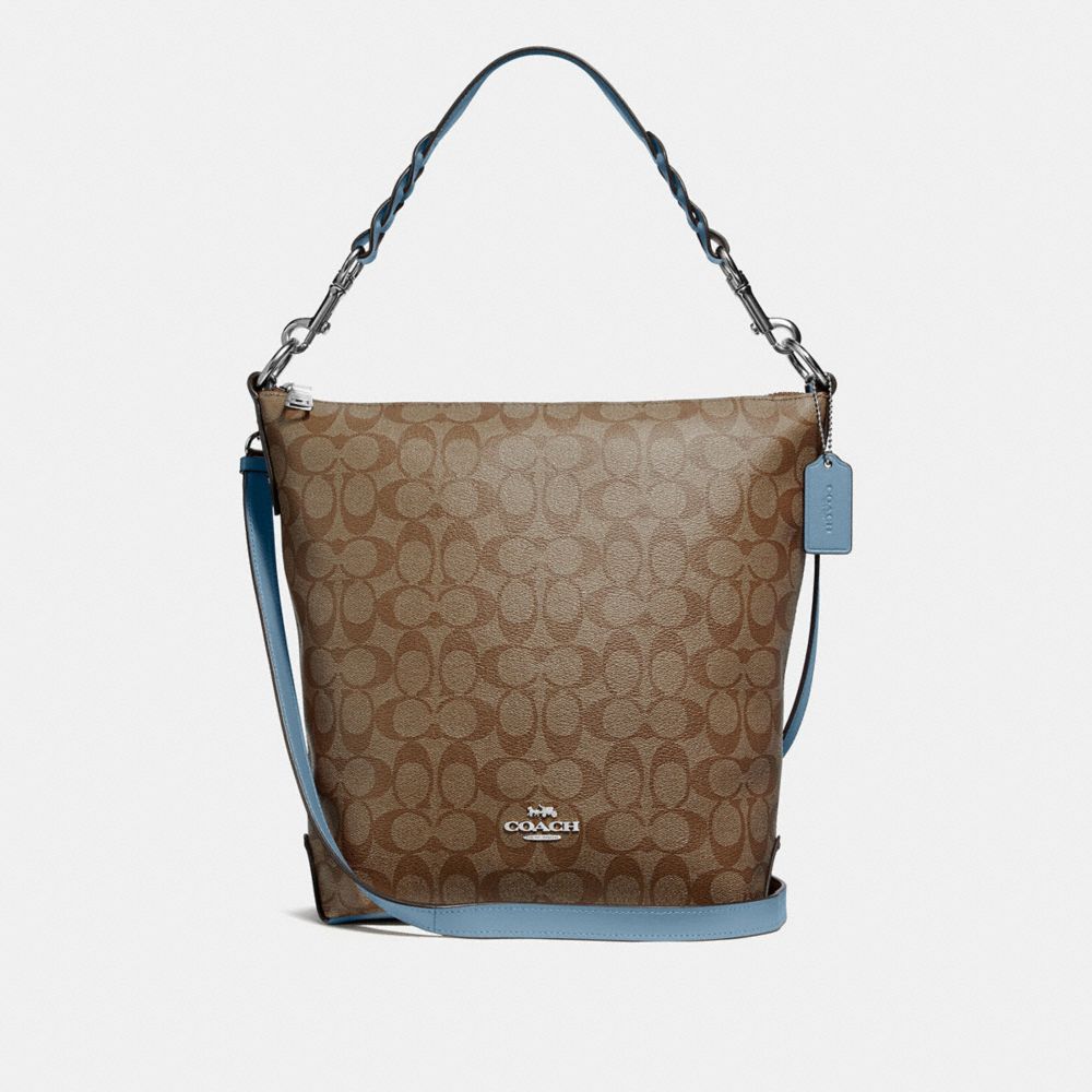 coach abby duffle in signature canvas