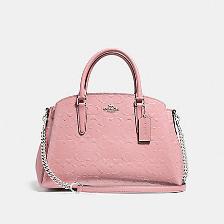 COACH SAGE CARRYALL IN SIGNATURE LEATHER - PETAL/SILVER - F31486