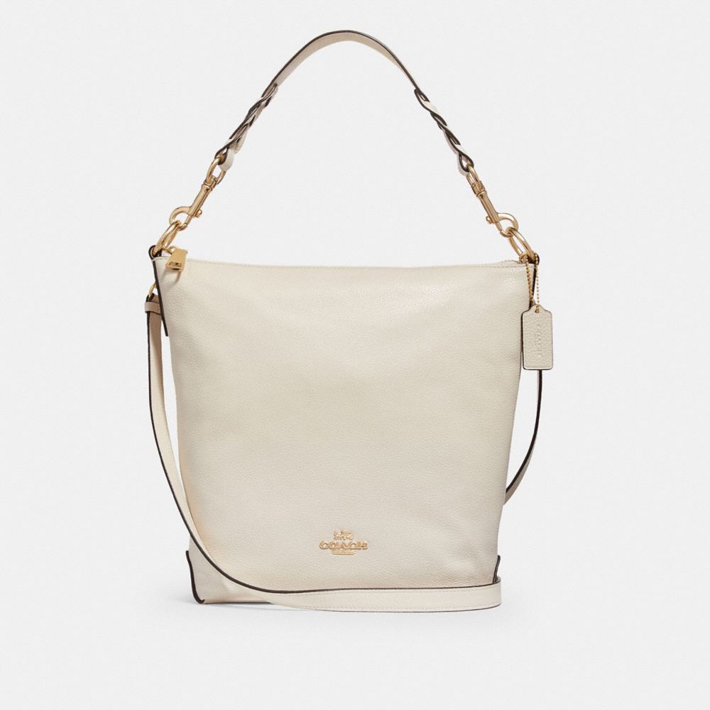 ABBY DUFFLE SHOULDER BAG - COACH f31507 - CHALK/IMITATION GOLD