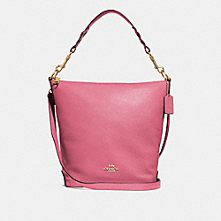 ABBY DUFFLE - F31507 - STRAWBERRY/LIGHT GOLD