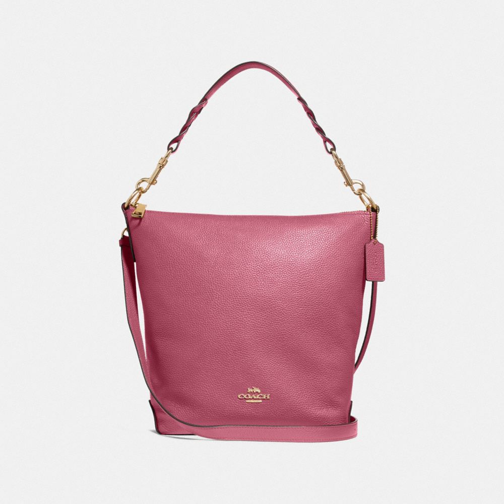 ABBY DUFFLE - F31507 - ROUGE/GOLD