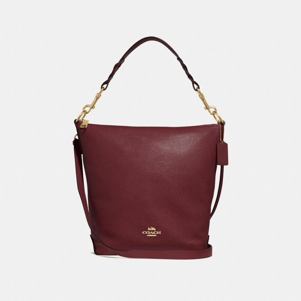 ABBY DUFFLE - F31507 - WINE/IMITATION GOLD