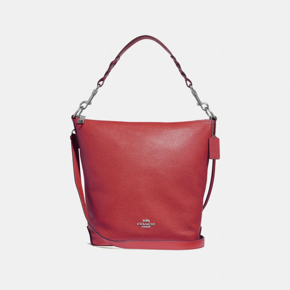 ABBY DUFFLE - F31507 - WASHED RED/SILVER