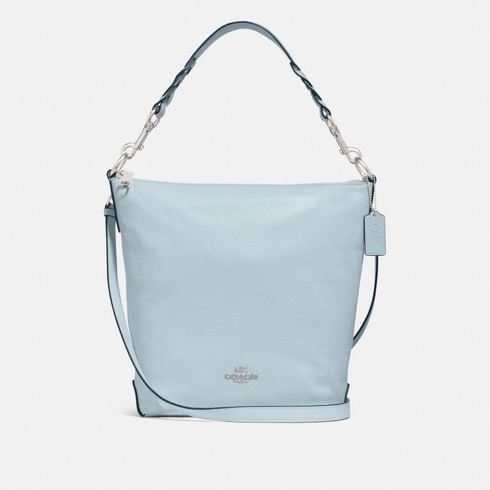 COACH F31507 Abby Duffle Shoulder Bag SILVER/PALE BLUE