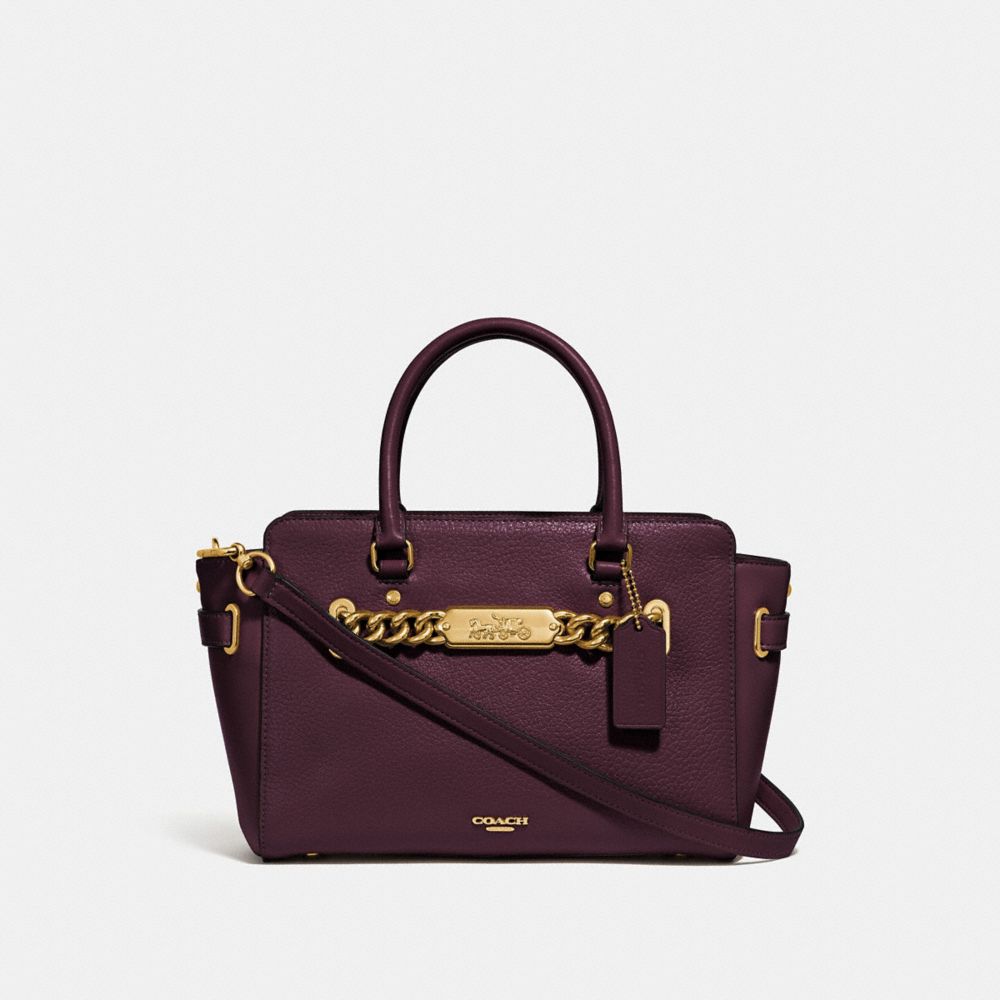 COACH F31525 BLAKE CARRYALL 25 OXBLOOD-1/LIGHT-GOLD