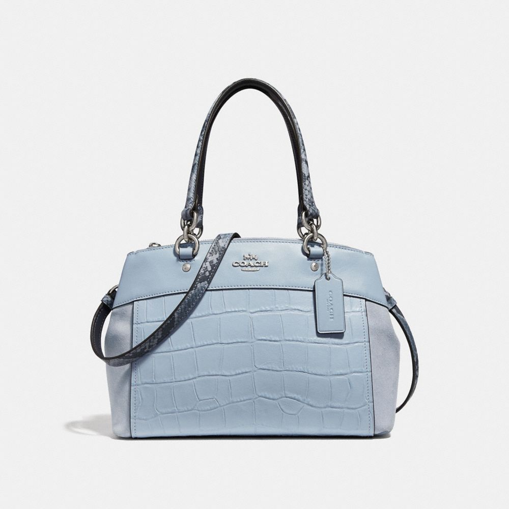 COACH MINI BROOKE CARRYALL - SILVER/PALE BLUE - F31532