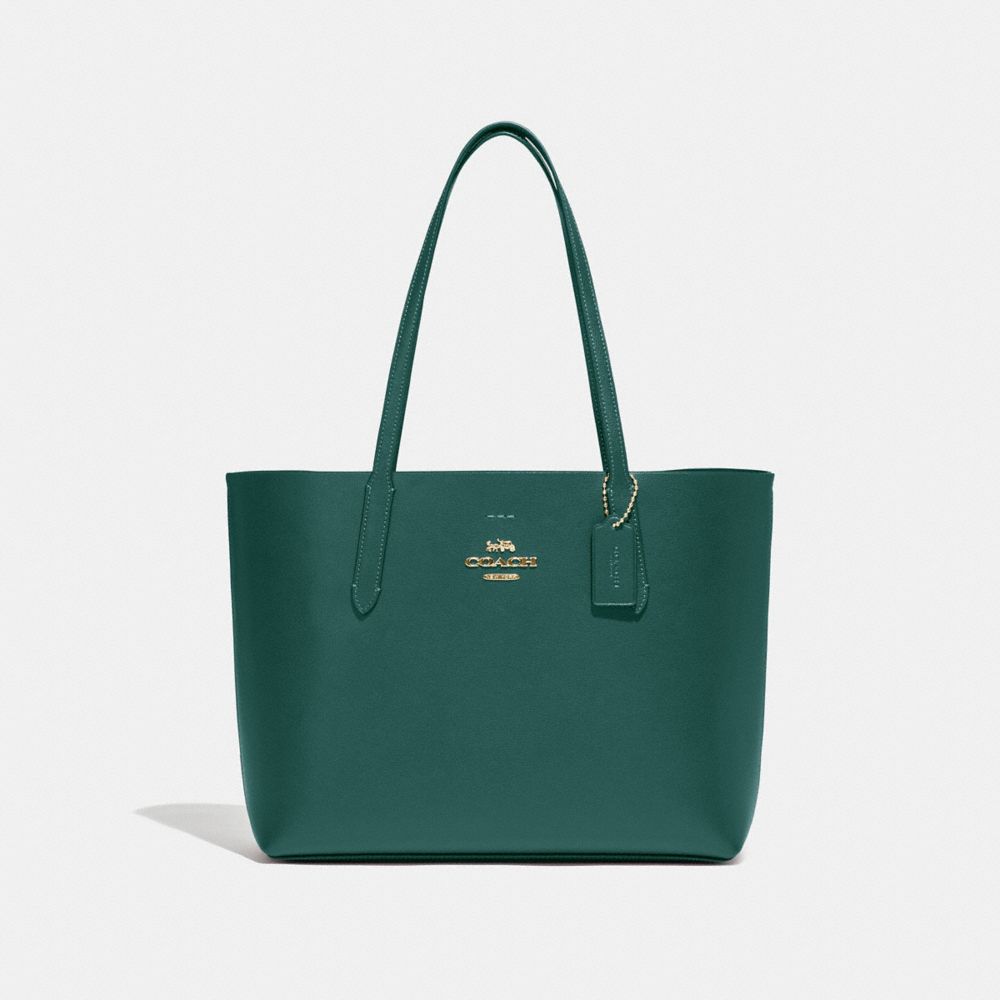 AVENUE TOTE - F31535 - DARK TURQUOISE/MIDNIGHT/LIGHT GOLD