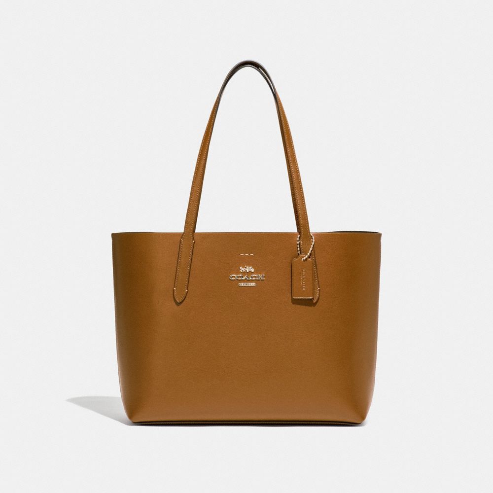 AVENUE TOTE - LIGHT SADDLE/NEON ORANGE/LIGHT GOLD - COACH F31535