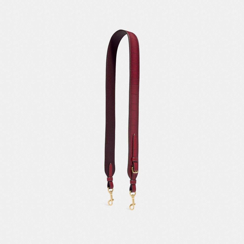 COACH F31539 Novelty Strap CHERRY /LIGHT GOLD