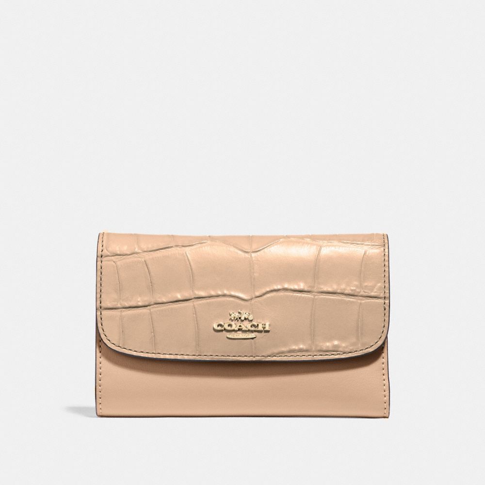 MEDIUM ENVELOPE WALLET - f31566 - BEECHWOOD/light gold