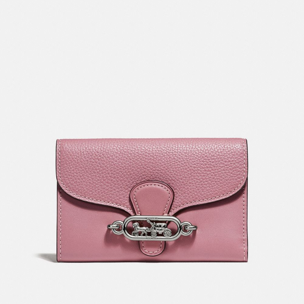 COACH MEDIUM ENVELOPE WALLET - DUSTY ROSE/SILVER - F31579