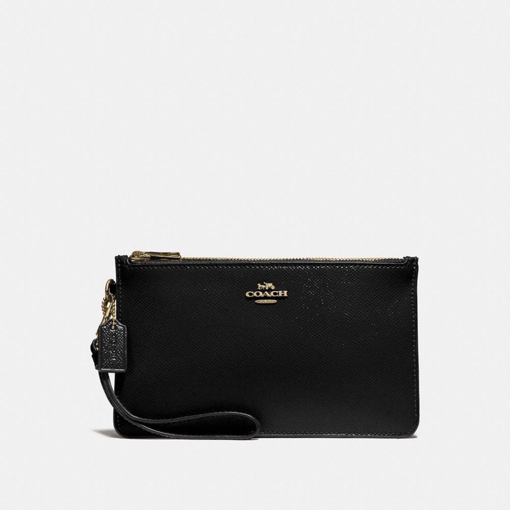 COACH f31585 CROSBY CLUTCH BLACK/light gold