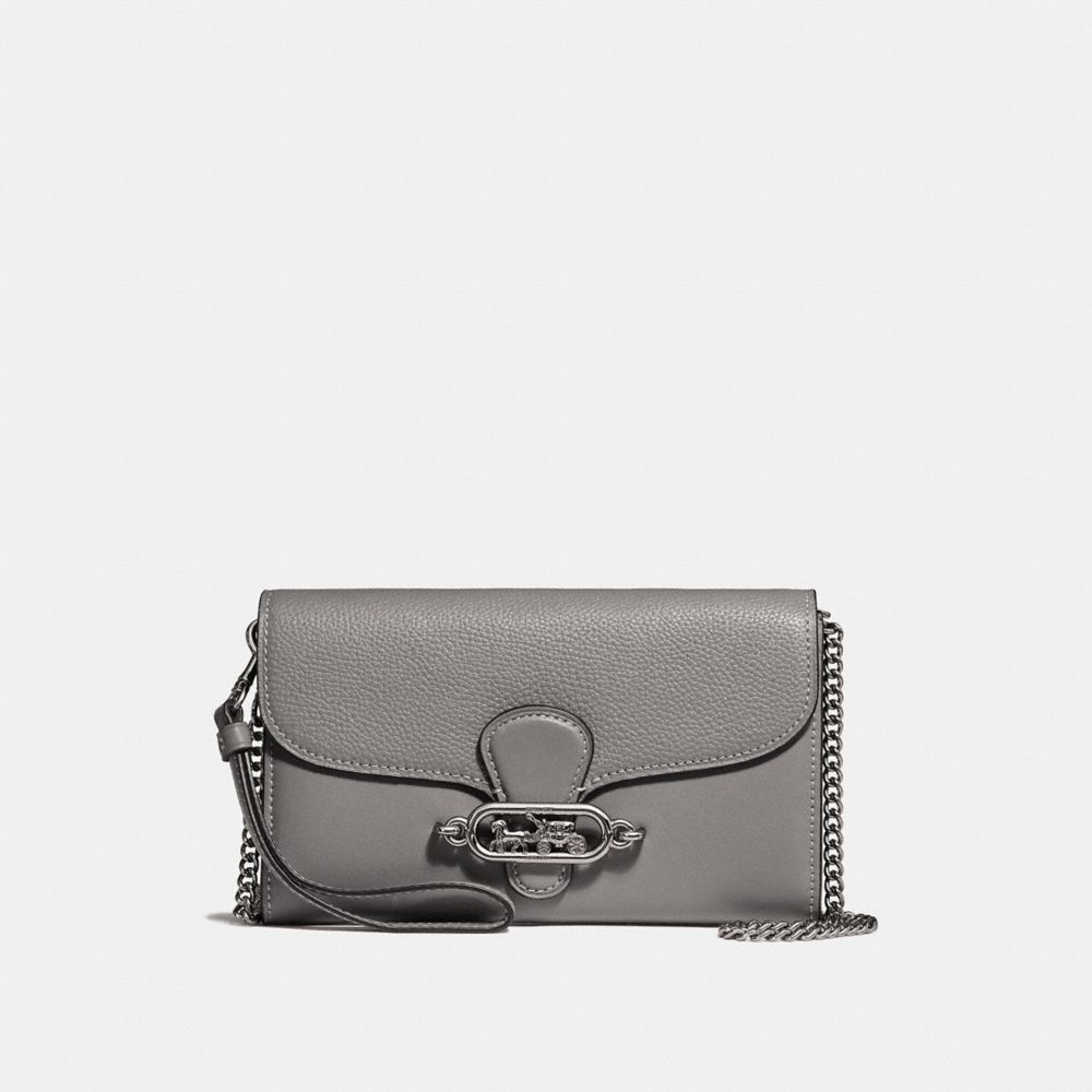 COACH CHAIN CROSSBODY - HEATHER GREY/SILVER - F31610