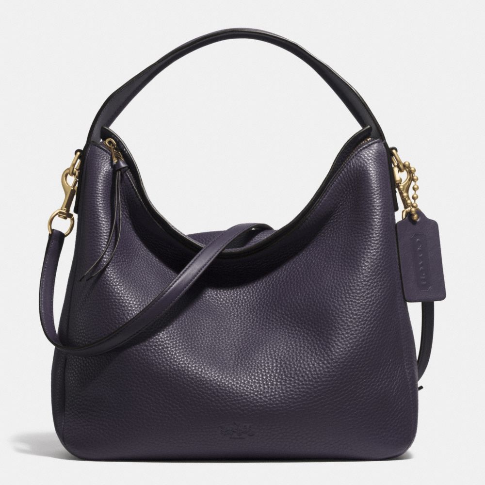 COACH F31623 - BLEECKER SULLIVAN HOBO IN PEBBLE LEATHER  GOLD/ULTRA NAVY