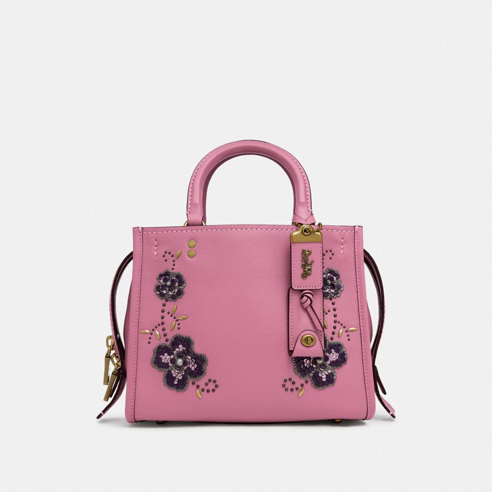 COACH ROGUE 25 WITH LEATHER SEQUIN APPLIQUE - B4/ROSE - F31691