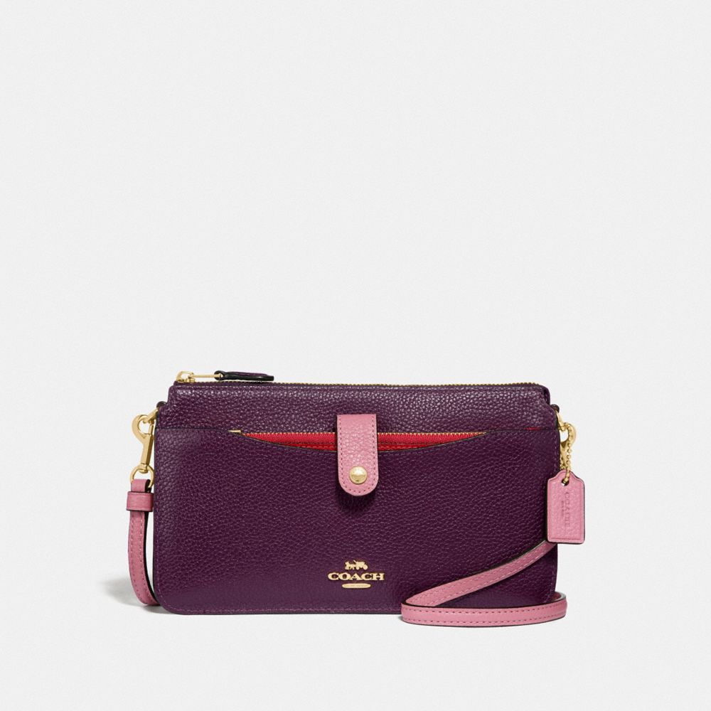 COACH F31864 NOA POP-UP MESSENGER IN COLORBLOCK PLUM MULTI/LIGHT GOLD