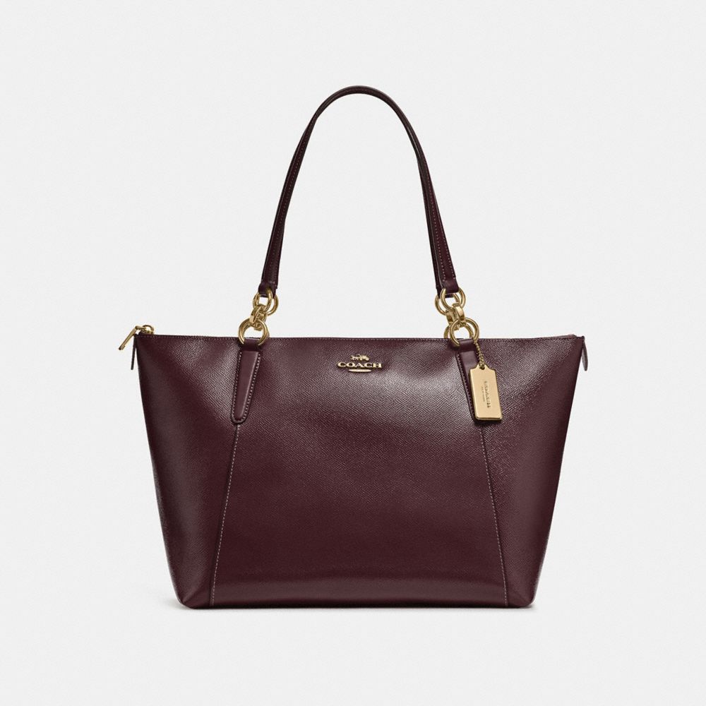 COACH F31970 AVA TOTE OXBLOOD-1/LIGHT-GOLD