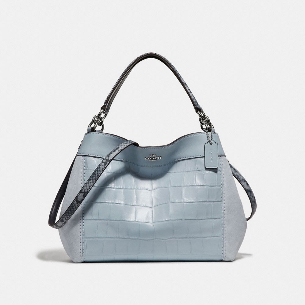 SMALL LEXY SHOULDER BAG - f31975 - SILVER/PALE BLUE