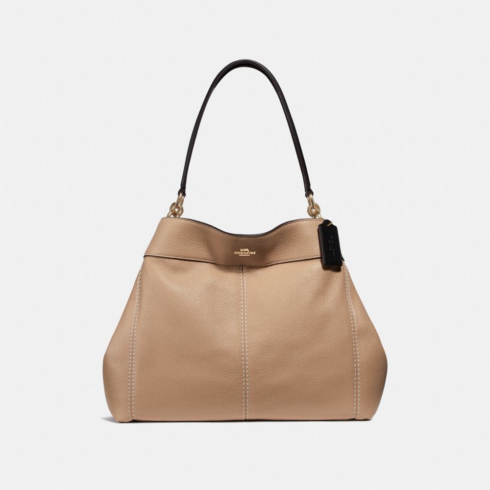 LEXY SHOULDER BAG - f31987 - BEECHWOOD/BLACK/light gold