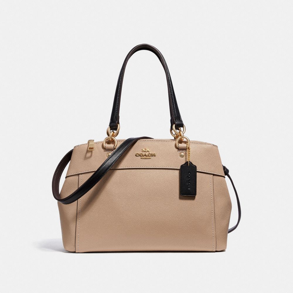 MINI BROOKE CARRYALL - f31988 - BEECHWOOD/BLACK/light gold