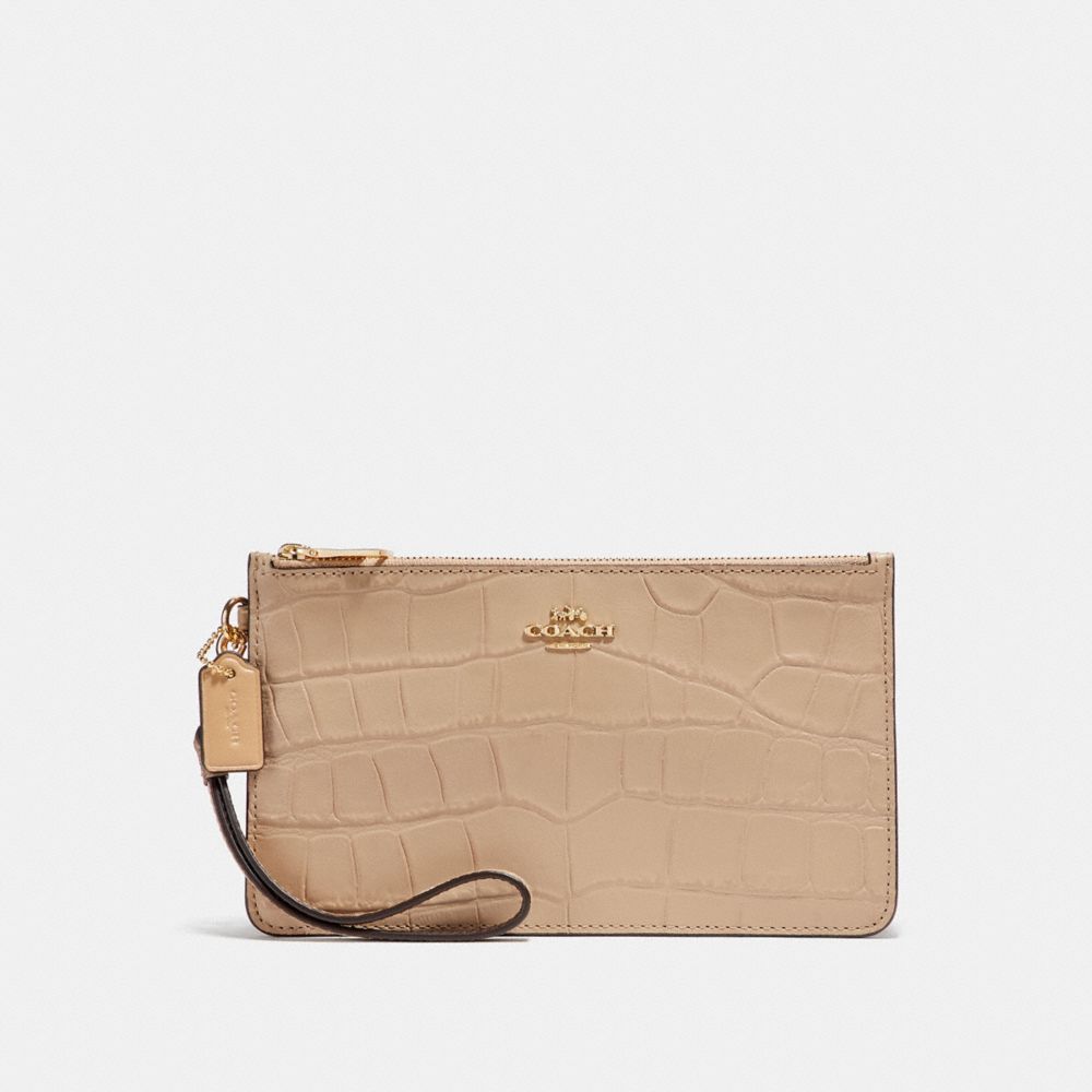 COACH F31996 - CROSBY CLUTCH BEECHWOOD/LIGHT GOLD