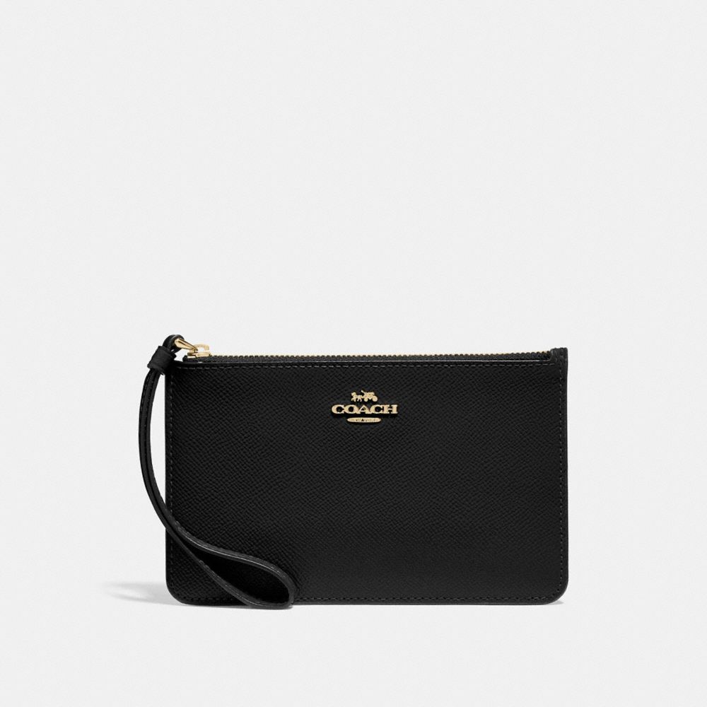 COACH f32014 SMALL WRISTLET BLACK/light gold