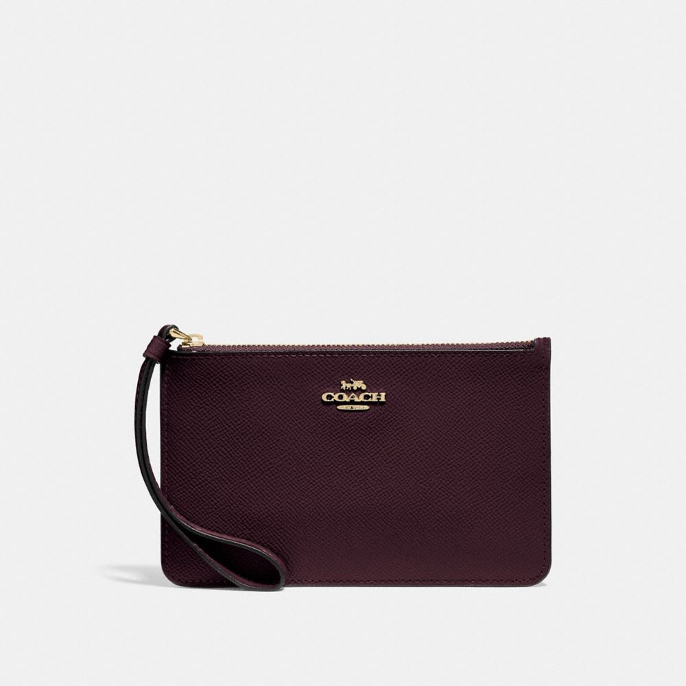 COACH F32014 Small Wristlet OXBLOOD 1/LIGHT GOLD