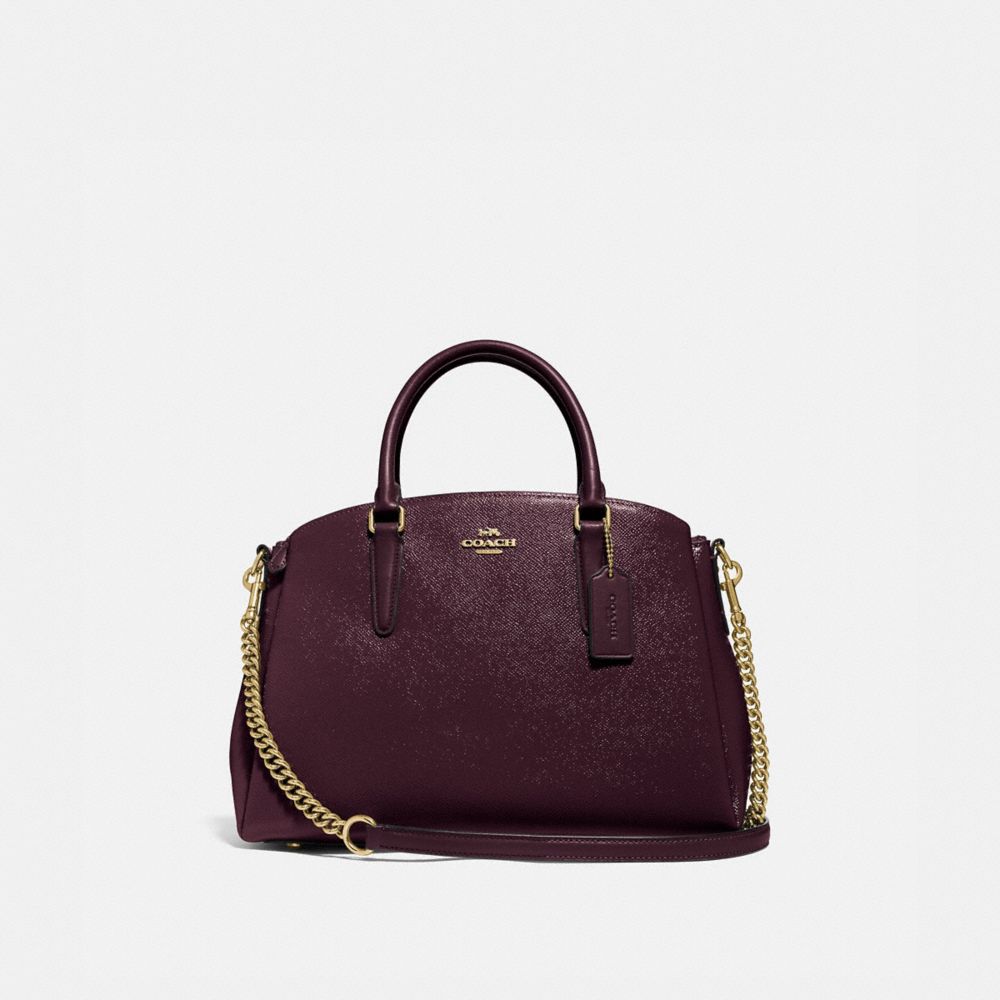 COACH F32017 SAGE CARRYALL OXBLOOD-1/LIGHT-GOLD