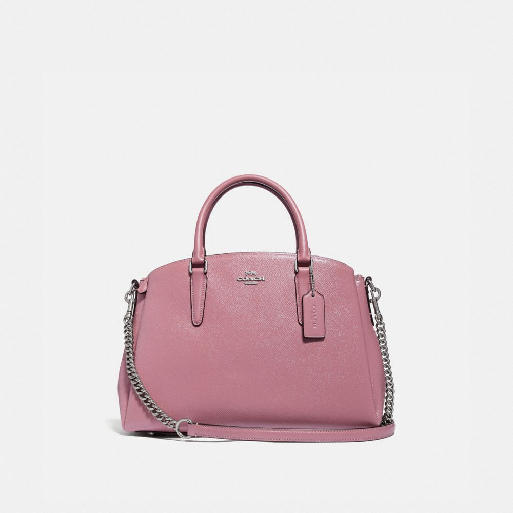 COACH F32017 SAGE CARRYALL DUSTY ROSE/SILVER