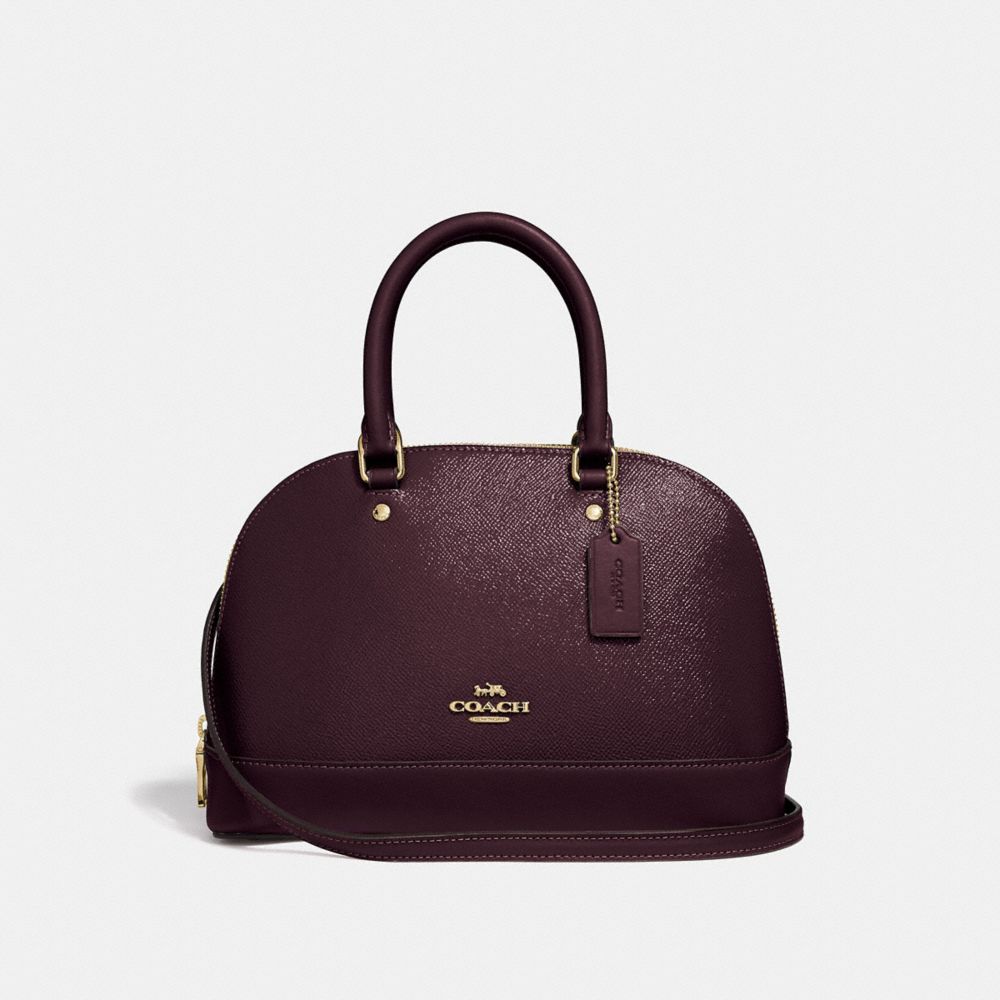 COACH MINI SIERRA SATCHEL - oxblood 1/light gold - F32019