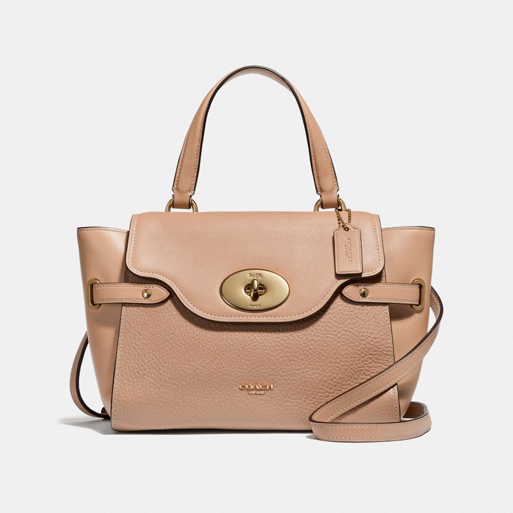 COACH F32106 - BLAKE FLAP CARRYALL BEECHWOOD/LIGHT GOLD