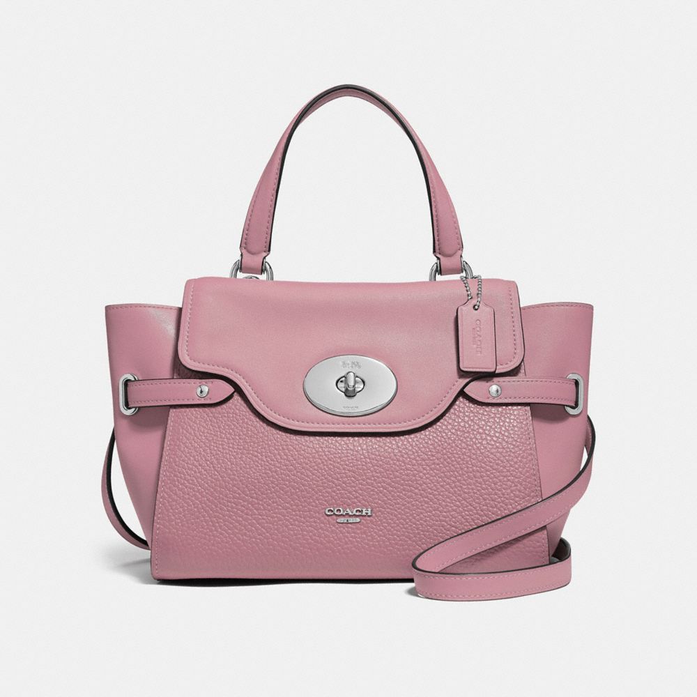 BLAKE FLAP CARRYALL - f32106 - SILVER/DUSTY ROSE