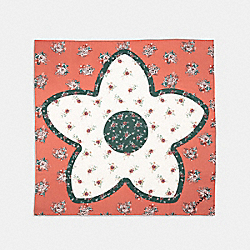 DREAM CATCHER FLORAL PATCHWORK OVERSEIZED SQUARE - F32149 - MELON